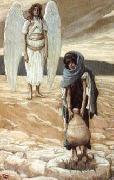 James Tissot Hagar and the Angel in the Desert oil painting reproduction
